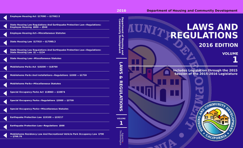 2016 HCD Blue Books Vol. 1